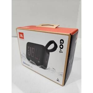 JBL - Go 4 Portable Bluetooth Speaker - Black - New In Box